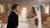 Jonathan Bailey with Simone Ashley in Bridgerton | Image via Shondaland